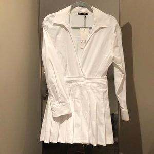 Brand New Zara Pleated Skirt Jumpsuit